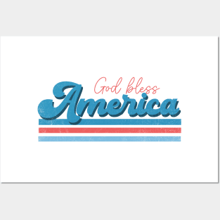 God Bless America 4th Of July Posters and Art